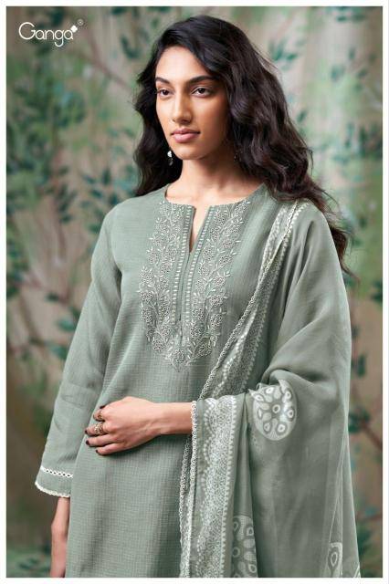 Ganga diyana 3653 Dress material wholesale market